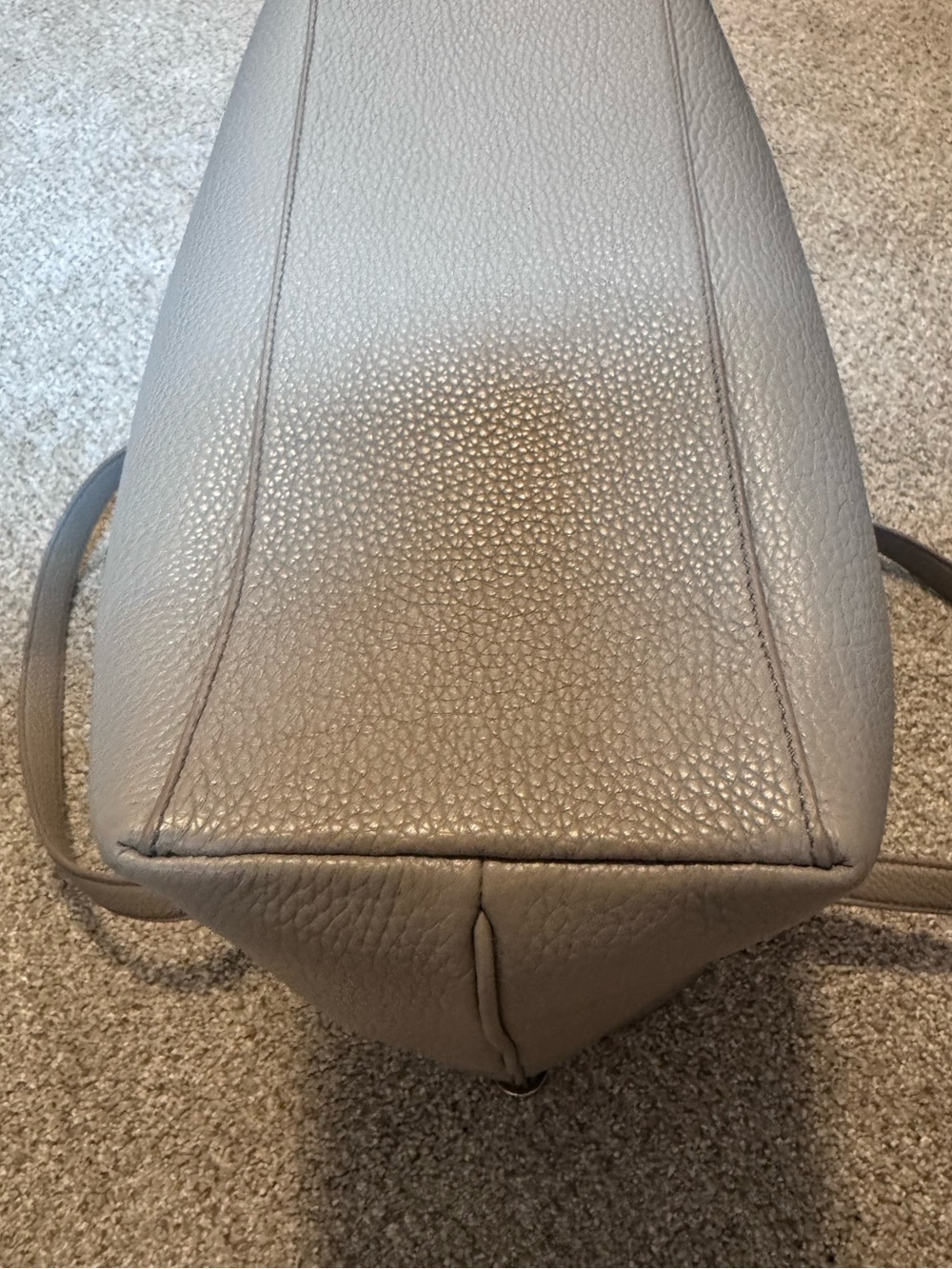 Tory Burch Thea Gray Pebbled Leather Tote - Picture 9 of 10